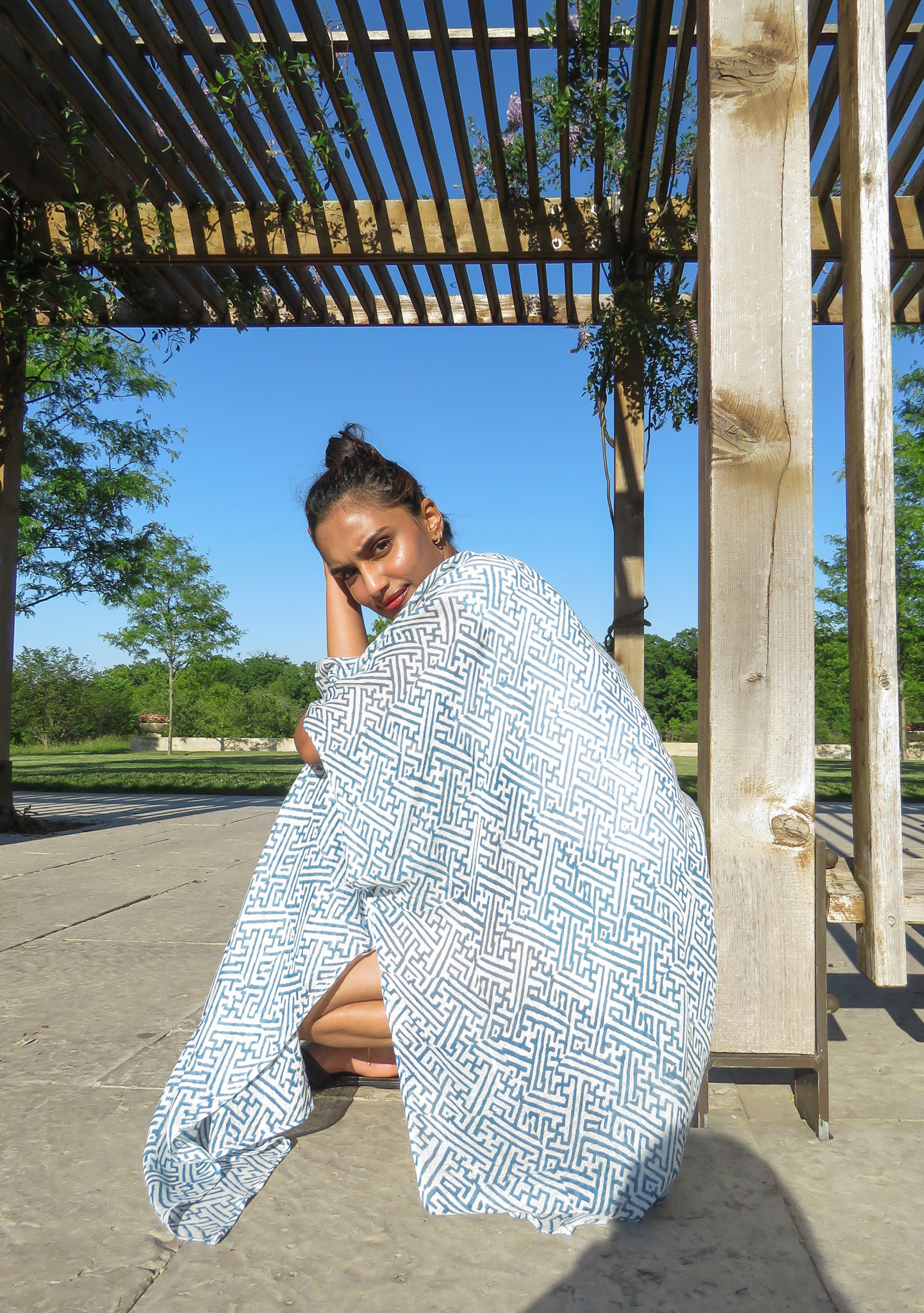 Blue kimono