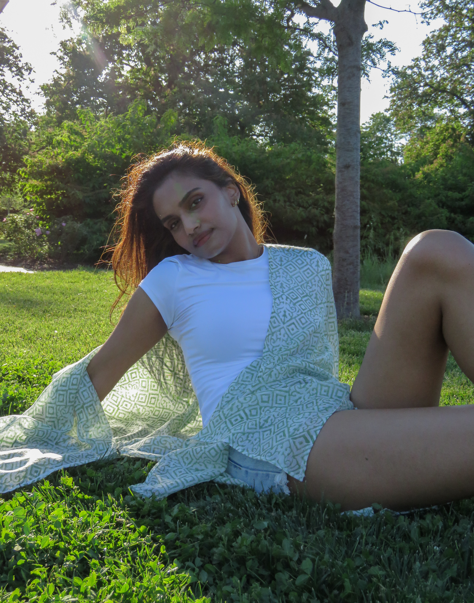 Green kimono