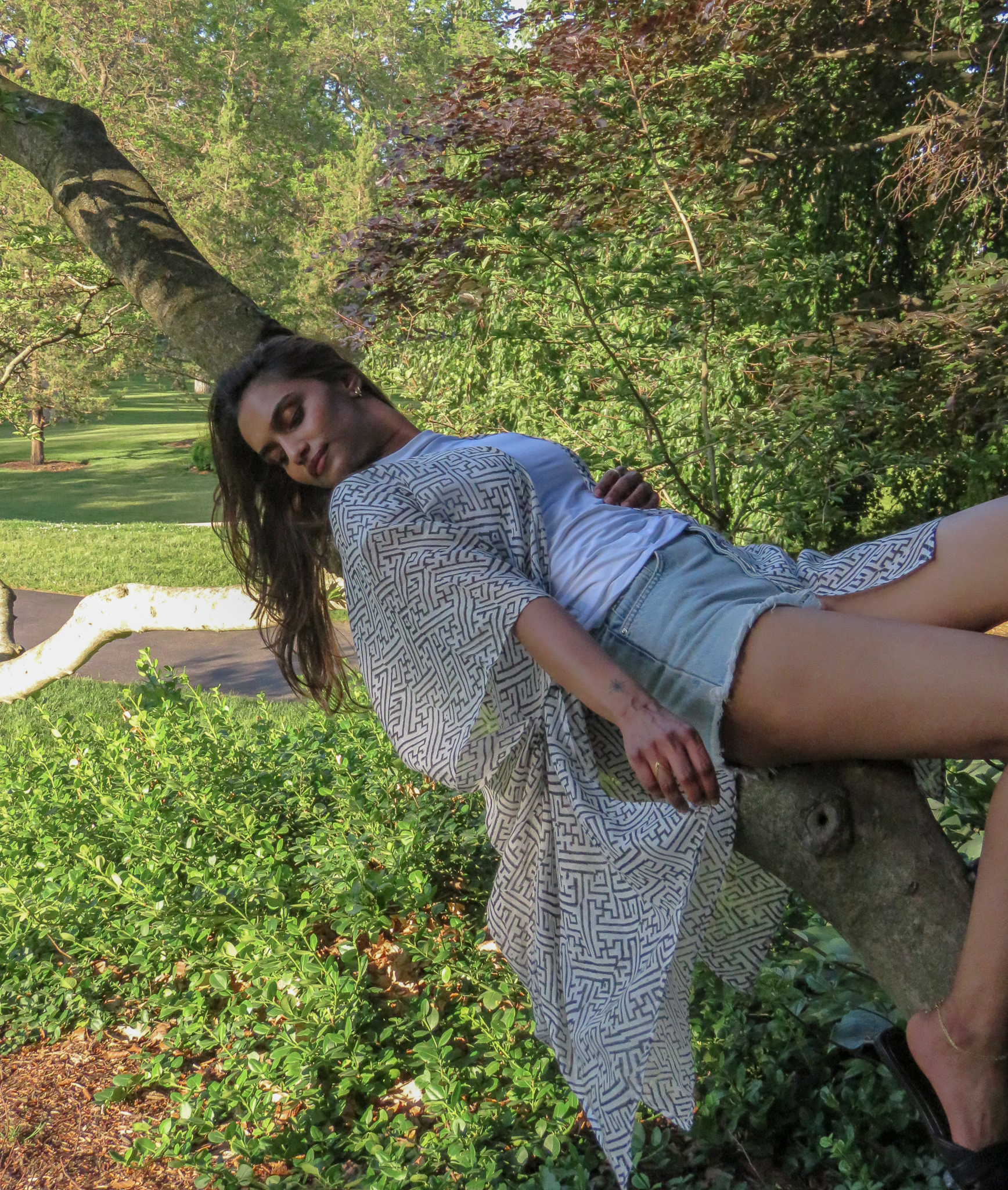 Kimono on tree branch